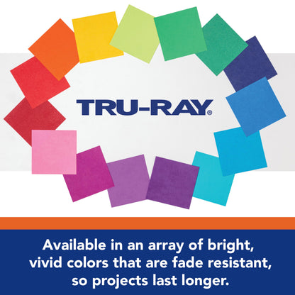 Tru-Ray Construction Paper P103031, 10 Classic Colors, 9" x 12", 50 Sheets