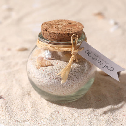 Magic Season Decorative Glass Bottles with Cork Stoppers (3.3 fl oz. Spherical Bottles / 12 Pcs)