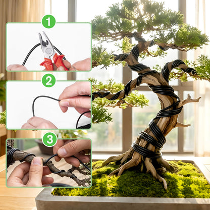 Little pot friend Bonsai Wire Kit, 147 Feet Total 5 Sizes Aluminum Plant Wire for Bonsai Training, Essential Bonsai Tools