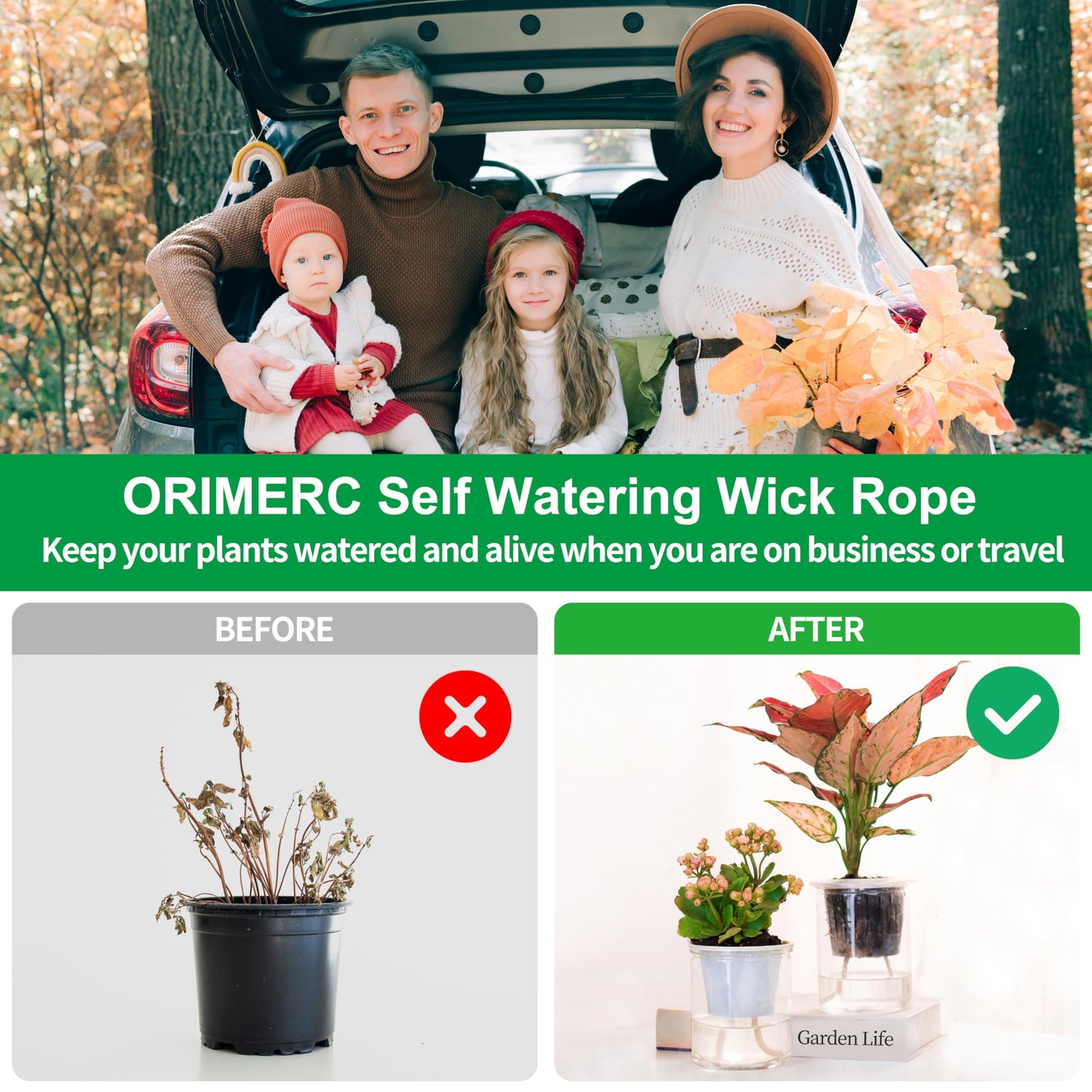 ORIMERC 12 pcs 3 inch Net Cup Quality Planting Mesh Pots/Baskets with Self Watering Wick Cord & Plant Labels for Garden Hydroponic Planting Pond Plants Planting Mason Jar Orchid Kratky Growing