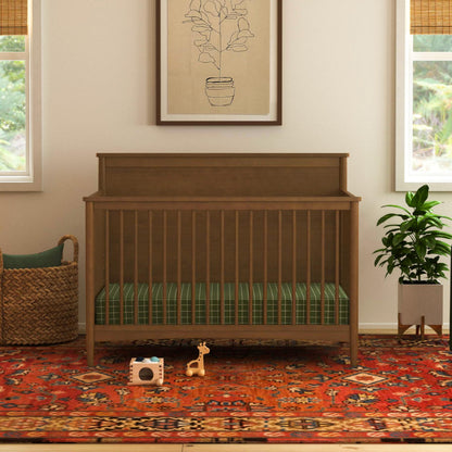 Davinci Frem 4-in-1 Convertible Crib in Walnut, GREENGUARD Gold Certified
