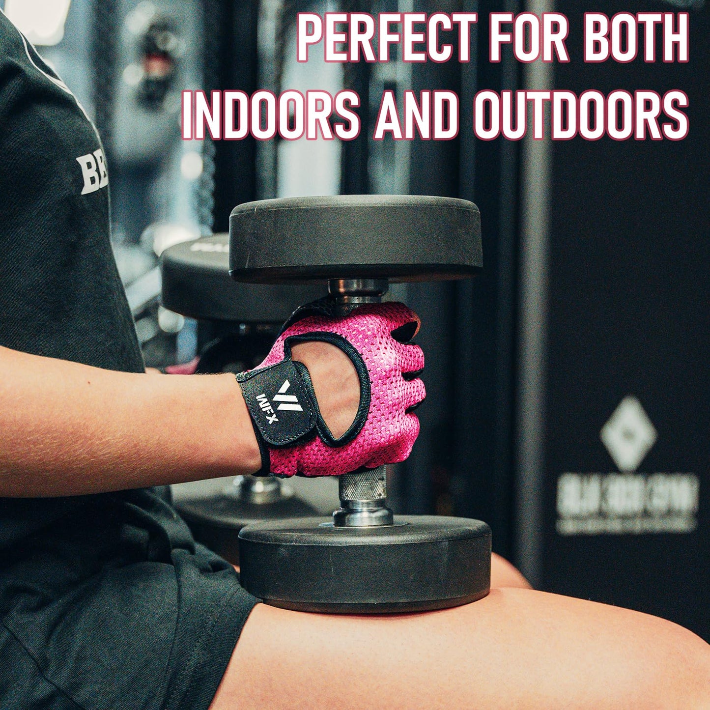WESTWOOD FOX Weight Lifting Gloves for Men Women Gym Gloves with Wrist Wrap Support for Workout Training Exercise Fitness Hanging, Pull ups for Dumbbell, Cycling