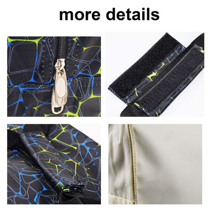 TLBTEK Black Sewing Machine Carrying Case,Universal Canvas Carry Tote Bag,Portable Padded Storage Dust Cover with Pockets for Sewing Machine