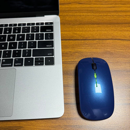 Bluetooth Wireless Mouse for Laptop mac MacBook ipad MacBook air MacBook pro pc Desktop Computer Windows Chromebook Notebook (Silver)