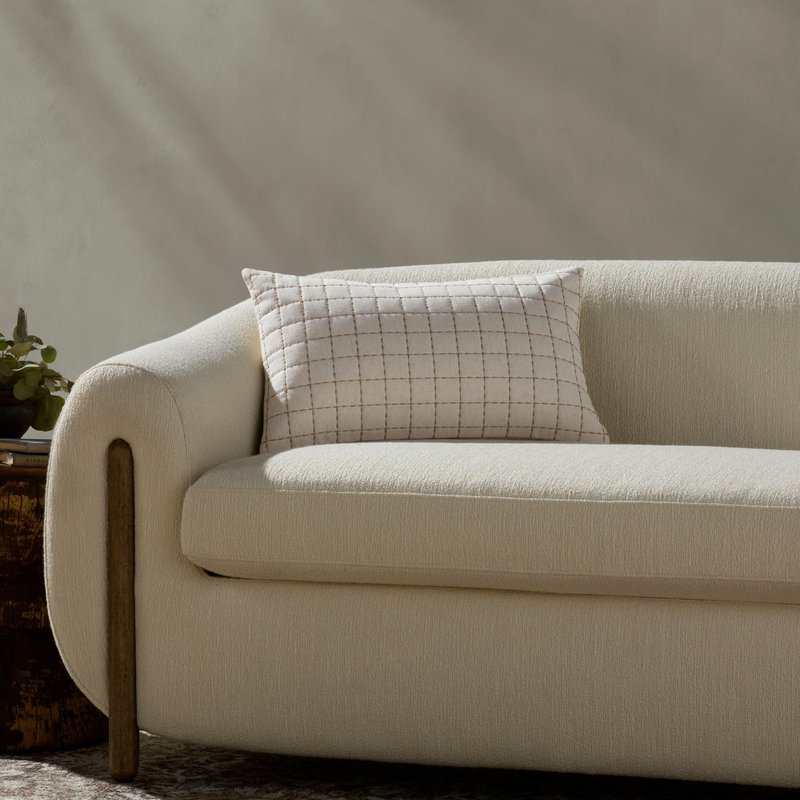 Loloi Magnolia Home by Joanna Gaines Hattie Collection PMH0075 Natural 13'' x 21'' Cover Only Pillow