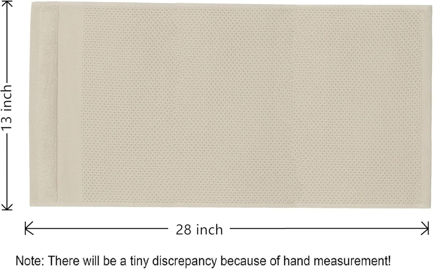 13inch 28inch 3 Pack Mia'sDream Cotton Hand Face Head Towel Waffle Weave Kitchen Tea Towel Dish Towels, Soft