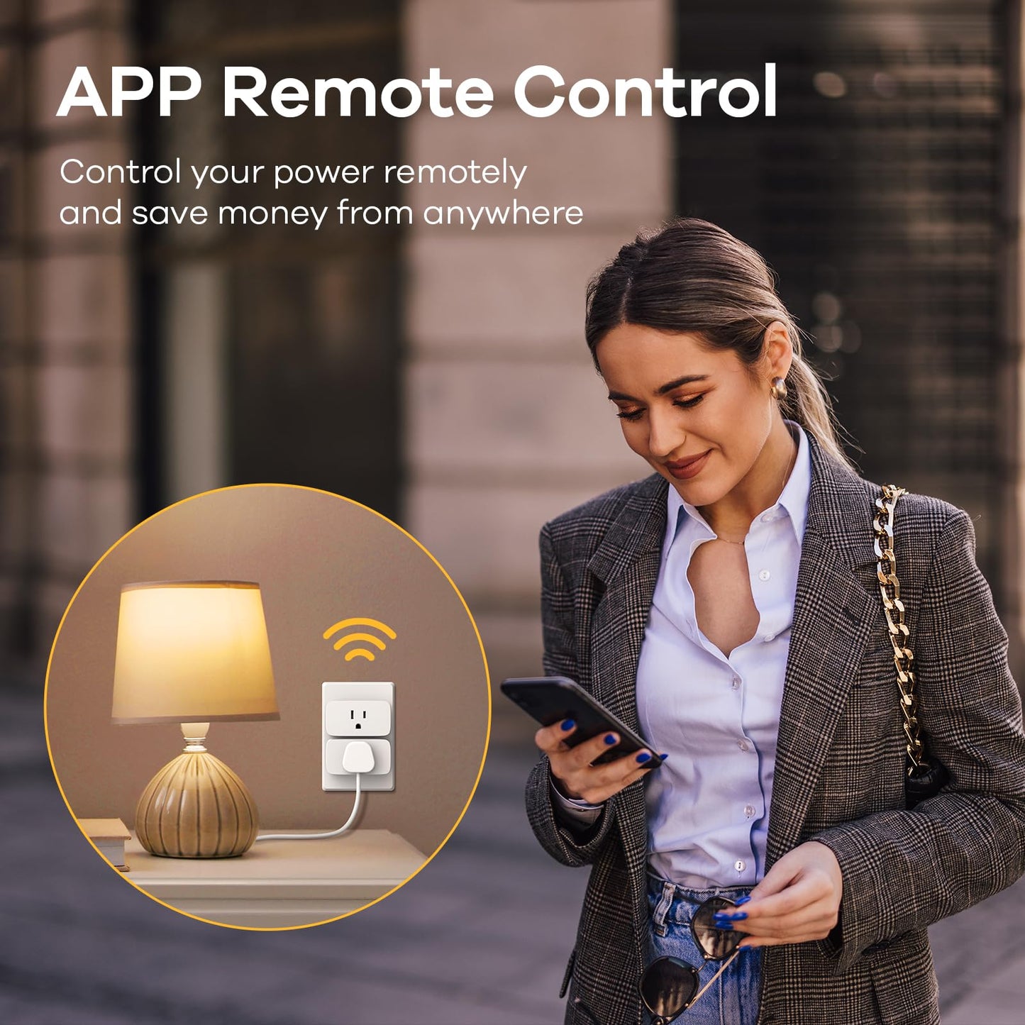 Linkind Matter Smart Plug with Remote, Work with Apple Home, Siri, Alexa, Google Home, SmartThings, Smart Outlet 15A/1800W Max, Smart Automation, Remote Control,Timer&Schedule, 2.4G Wi-Fi, 4 Pack