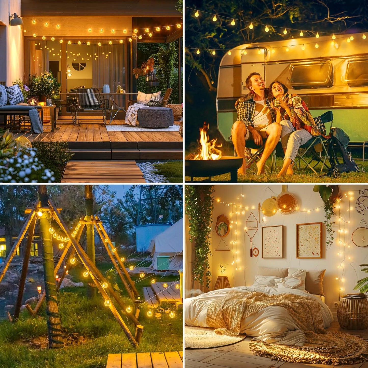 Minetom Crystal Globe String Lights - 30 LED Waterproof Fairy Lights with Remote | 17 ft Warm White for Party Decor