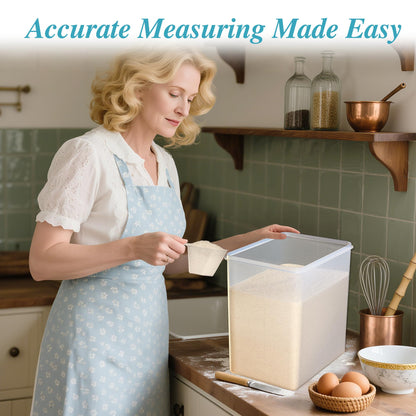 Vtopmart 9.5L 2 Pack Extra Large Flour Sugar Storage Containers, Each for 12.5 lbs flour, Airtight Kitchen Pantry Organization Canisters with Lids for Bulk food, Rice, Baking Supplies, BPA Free, Black
