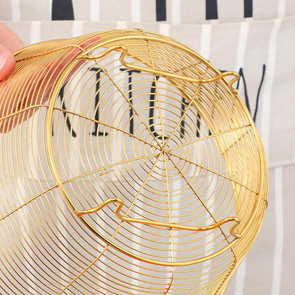 Meisha Round Fruit Bowl, Creative Mesh Dish Basket, Large Metal Wire Storage for Fruit, Vegetables, Snacks