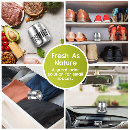 Purriko Refrigerator Deodorizer,Lasts up to 10 Years,Refrigerator Odor Eliminator,Fridge Deodorizer,More Effective Than Baking Soda Bamboo Air Purifying Bags