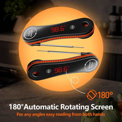 Paysean Digital Meat Thermometer - Instant Read in 0.5 Seconds | Perfect for Grilling, BBQ, and Candy