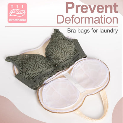 Lingerie Washing Bag with Protector for Bras, Mesh Laundry Bag for Delicates, Travel Bag, Safe for Washing Machine