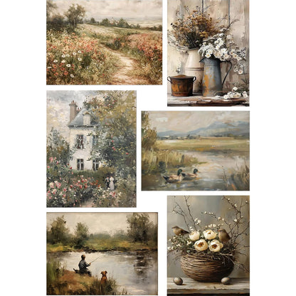 GOUOYANA Large Diamond Art Kits for Adults - 6 pcs, Diamond Art Flowers for Beginners, DIY Full Rhinestone 5D Diamond Painting Kits (Gemstone Craft and Diamond Dots), Home Wall Decoration (12x16 inch)