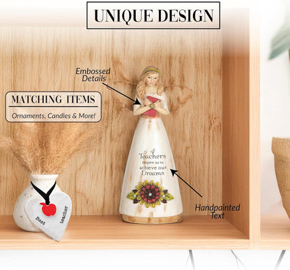 Pavilion Gift Company 03013 Beige Teacher Angel Figurine, 6-Inch