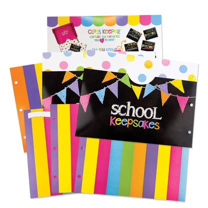 School Memory Scrapbook (3 Sets) Refill Extra Pockets and Photo Pages Kits for Class Keeper® Memory Keepsake Book for Girls
