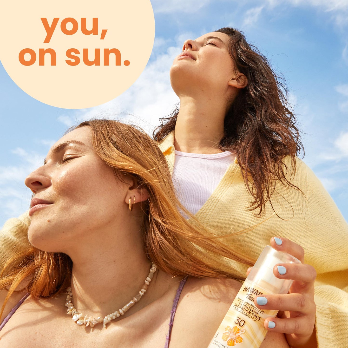 Hawaiian Tropic Weightless Hydration Lotion Sunscreen for Face SPF 30, 1.7oz | Travel Size Sunscreen Lotion, Beach Essentials, Sun Protection, Travel Sunblock Face, Summer Essentials, 1.7 fl oz