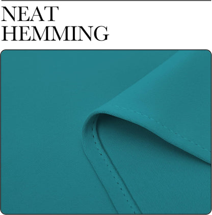 NICETOWN Blackout Curtains - Thermal Insulated Room Darkening Panels | 48-Inch Length, Peacock Teal (2 Pieces)