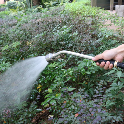 STYDDI 18-inch Soft Rain Watering Wand with Shut Off Valve, Lightweight and Durable Metal Gentle Watering Wand Perfect for Hanging Baskets, Planters, Garden, Shrubs and Seedbed