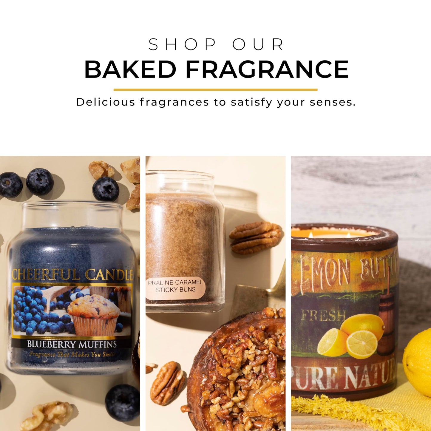 A Cheerful Giver - Almond Butter Pound Cake Baby Scented Glass Jar Candle (6oz) with Lid & True to Life Fragrance Made in USA