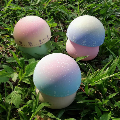 60 Countdown Cute Mushroom Timer for Kids, High Volume Mechanical Kitchen Timer, Wind Up Minutes Manual Timer