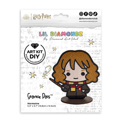 DIAMOND ART CLUB Sparkle Pals - Hermione, Diamond Painting Kit, Fun DIY Crafts for Adults, Diamond Art Craft for Beginners, 5.4" x 5.7" (Pack of 1)
