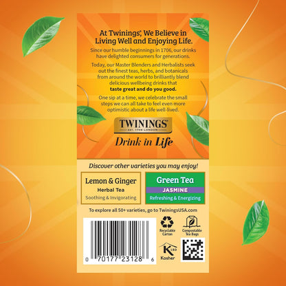 Twinings Herbal Tea - Camomile, Honey & Vanilla - Naturally Caffeine-Free, 20 Individually Wrapped Bags