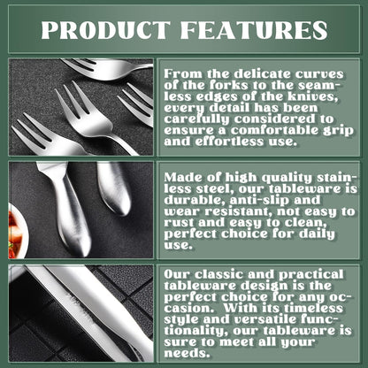 Cheese Butter Spreader Knives Set, 16 Pieces Stainless Steel Multipurpose Butter Knives, Slicer, Tongs, Forks