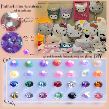 Bedazzle Kit with Rhinestones for Crafting, 28 Colors, 36000 Pieces, 3mm Flat Back Resin Gems, Bling Rhinestone Kits with B7000 Glue, Tweezers and Wax Pen for DIY Diamond Art, Phone, Clothing, Nail