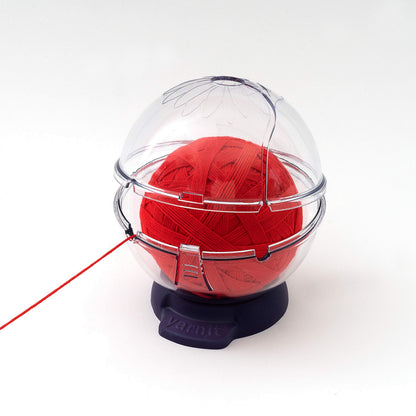 Prym Yarnit Travel Yarn Holder for Knitting & Crochet – Prevents Tangles with Two Yarn Channels, Shoulder Strap, Non-Slip Base & Hidden Storage
