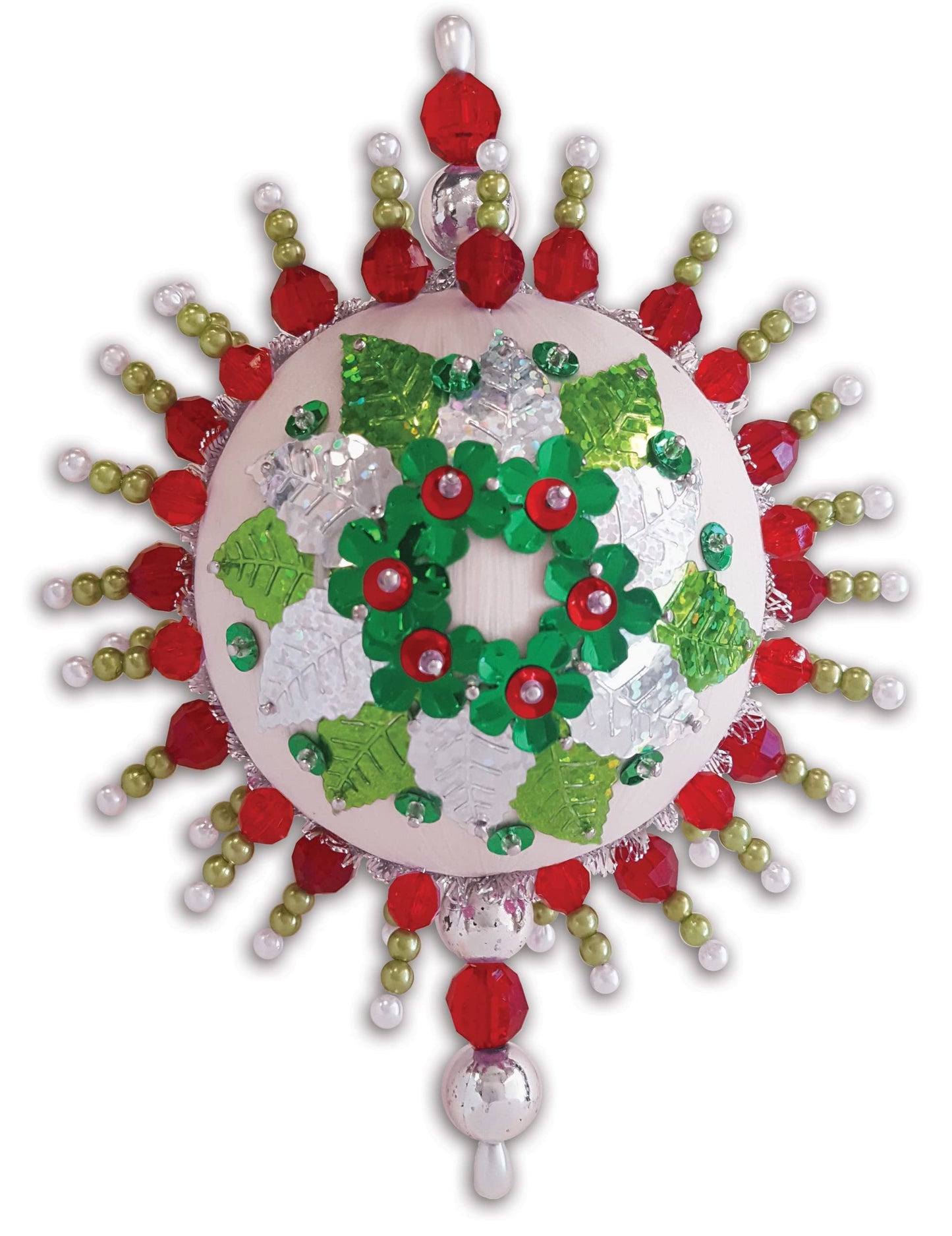 Holiday Wreath Beadcraft Ornament Kit