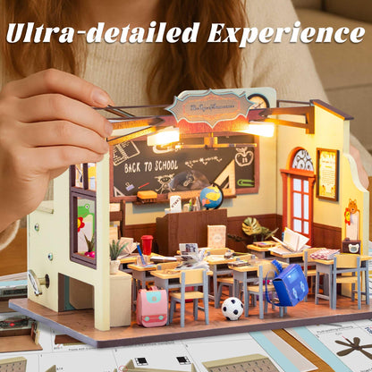 Flever Dollhouse Miniature DIY House Kit Creative Room with Furniture for Romantic Valentine's Gift(The Age of Innocence)