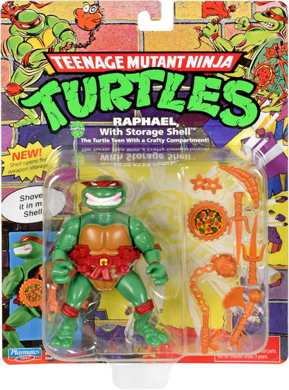 Playmates Toys Teenage Mutant Ninja Turtles Raphael 4” Classic Storage Shell Action Figure