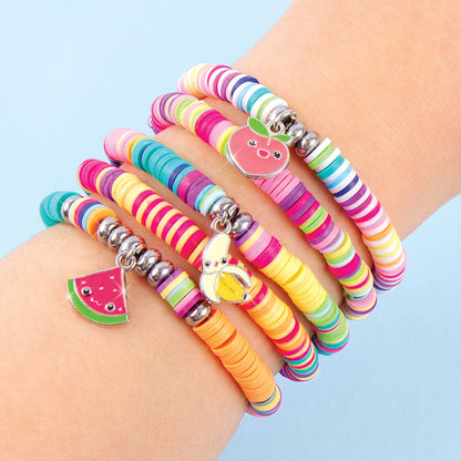Make It Real Swift Clicks Heishi Bracelet Maker Beads with Storage Case - 3,356 Colorful Beads for Kids Ages 8+