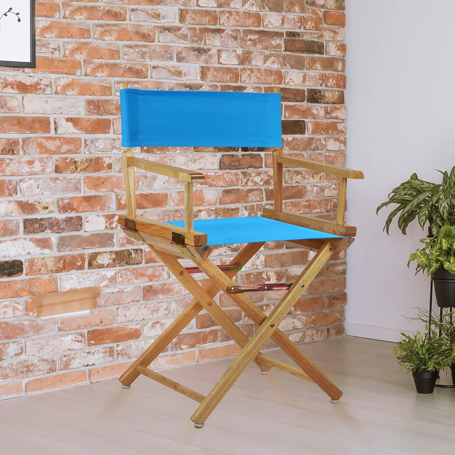 Casual Home Director Chair Canvas, 18.5"W x 16"D, Turquoise