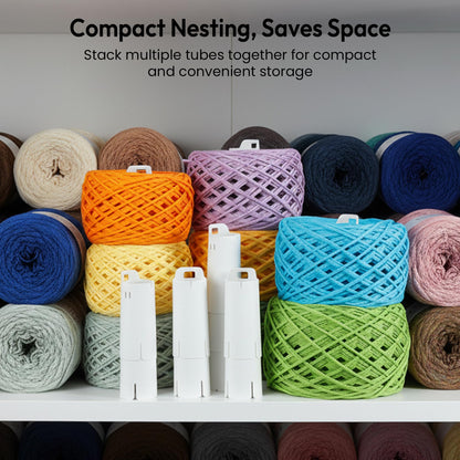 Etcokei Electric Yarn Winder M1 & 9pcs Yarn Ball Tube, Compact Cake Winder for Neat Storage & Tangle-Free Knitting/Crocheting, Yarn Winding Tube