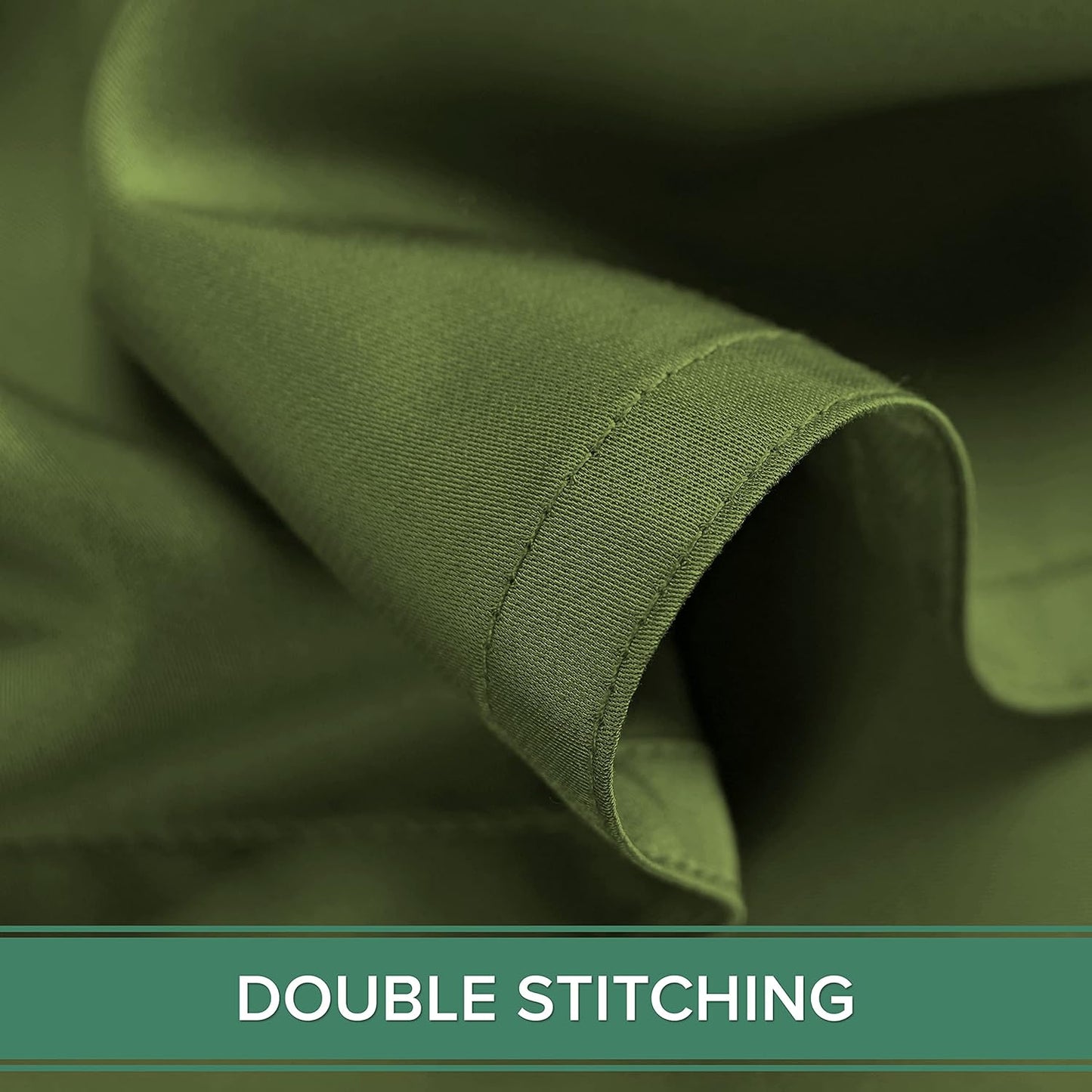 Pure Bamboo King Sheets - Luxuriously Soft & Cooling 100% Organic Viscose Bed Sheet Set | King Size, Pesto Color