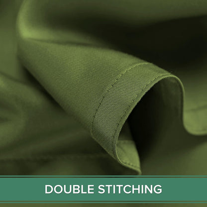 Pure Bamboo King Sheets - Luxuriously Soft & Cooling 100% Organic Viscose Bed Sheet Set | King Size, Pesto Color