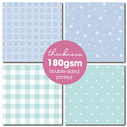 Desecraft 12x12 in Pastel Easter Scrapbooking Cardstock Decorative Paper - 36 Sheets - for Card Making Journaling Planner Origami Background Scrapbook Paper Scrapbook Materials Supplies
