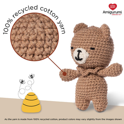 Red Heart Amigurumi Eddy The Bear Kit