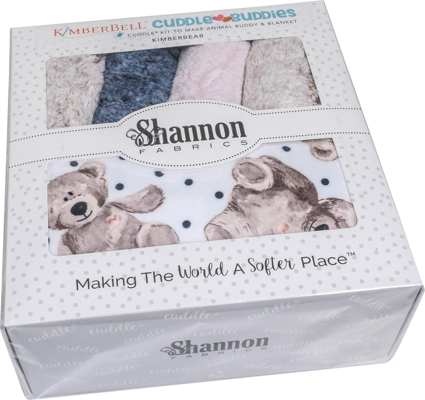 Shannon Fabrics Minky Cuddle Kit Cuddle Buddies Kimberbear