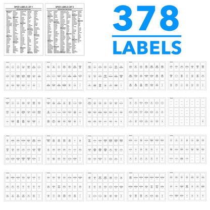 SpaceAid 24 Pcs Spice Jars with Labels, Empty 4oz Glass Spice Bottles, Minimalist Farmhouse Spice Labels Stickers with Funnel, Seasoning Containers for Spice Rack, Cabinet and Drawer
