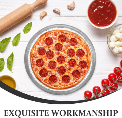 SOLUSTRE Nonstick Bakeware Pizza Screen, 8 Inch Aluminum Round Crisper Tray, Seamless Non Stick Kitchen Tool