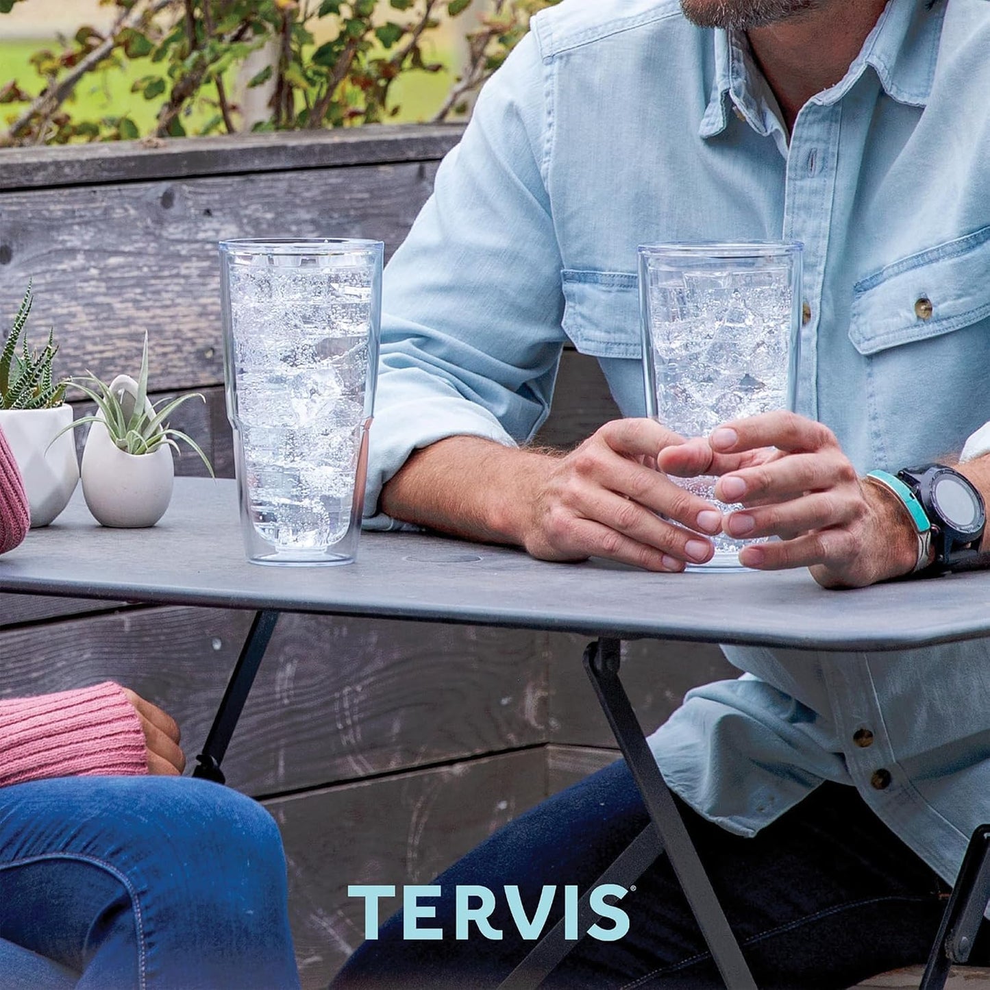 Tervis Peacock Tumbler with Wrap and Turquoise Lid, 24oz, Clear