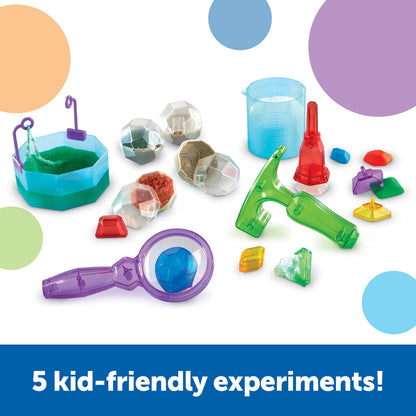 Learning Resources Gemology! Crystal Lab - 20 Pieces, Ages 4+ STEM Toys, Early Science, Science Kit for Kids, Fun Gifts for Kids