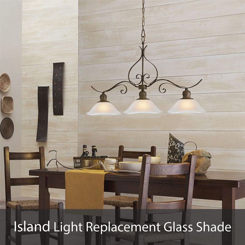 Aspen Creative 25304-76-1, Frosted Glass Shade w/Diamond Pattern for Medium Base Socket Torchiere Lamp, Swag Lamp and Pendant, 11-3/4" Diameter x 3-3/4" Height