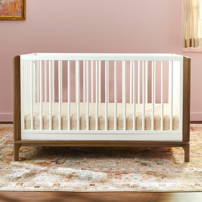 Little Seeds Laurel 4-in-1 Convertible Crib, Black/Chestnut