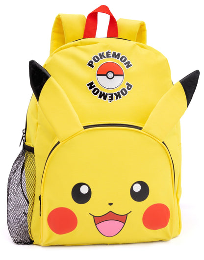 Pokémon Pikachu Kids Backpack Set | 4-Piece School Bag with Lunch Bag, Pencil Case & Water Bottle
