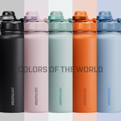 24 Oz 24 Vesmoon Vessence Stainless Steel Tea Infuser Bottle for Loose Leaf Tea, Water, Herbs, Fruits - Triple Layered