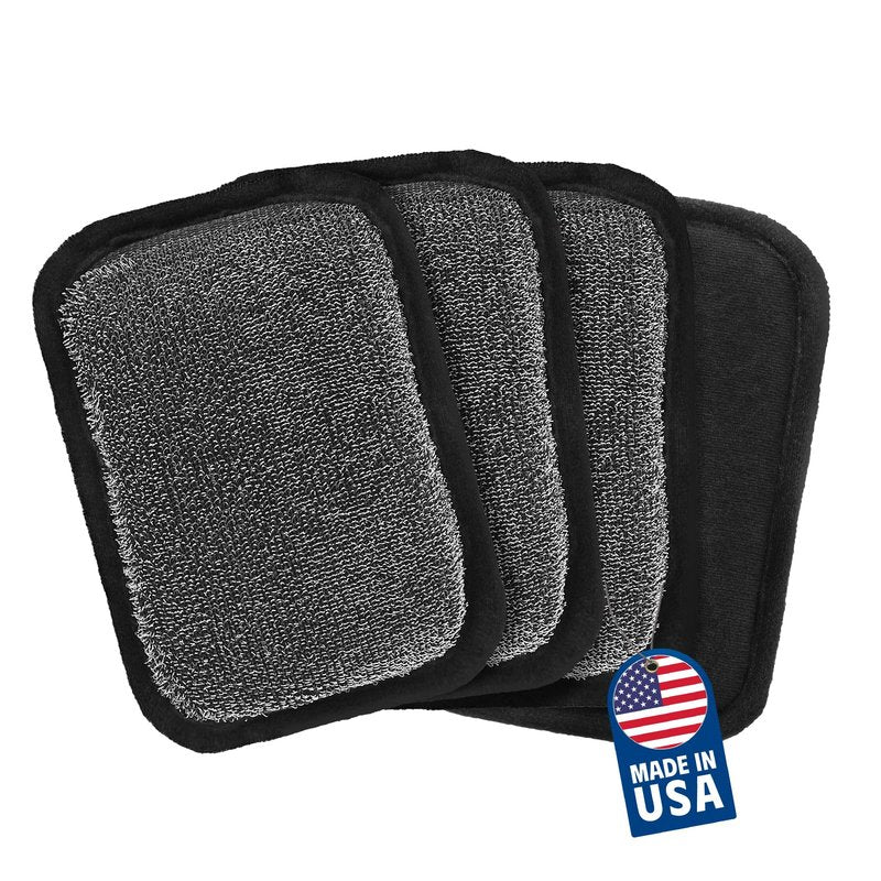 MEKER Grill Brush Bristle Replacement Pad, Ultra Safe Cleaning, Grill Cleaner Pad, Grill Brush Replacement Pad, 4 PCS